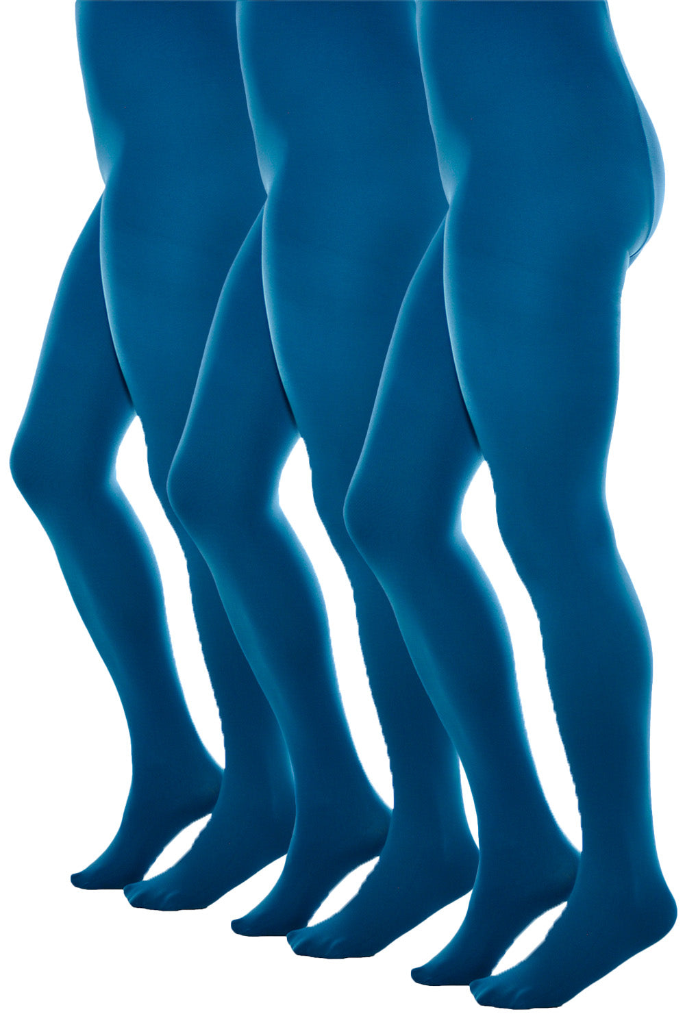 3 Pair Microfiber 60 Denier Tights Comfort& Economic