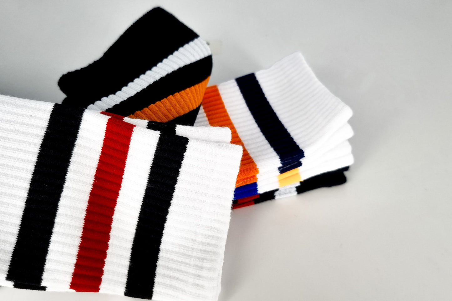 Striped TripleTone Cotton Sport Socks