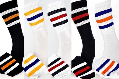 Striped TripleTone Cotton Sport Socks