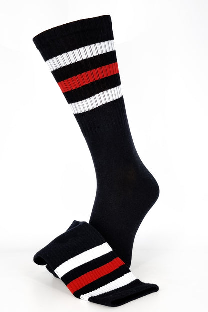 Striped TripleTone Cotton Sport Socks