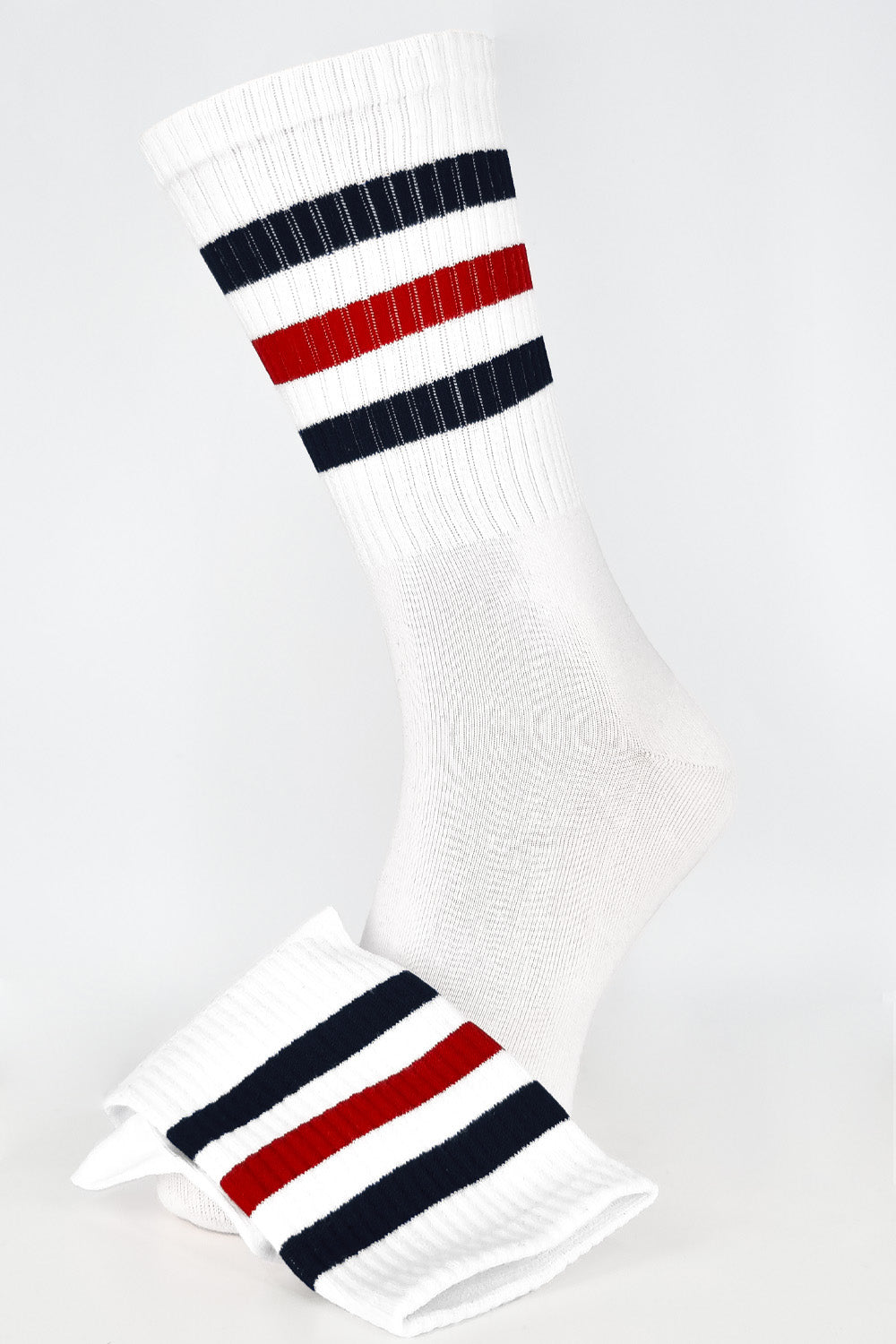 Striped TripleTone Cotton Sport Socks