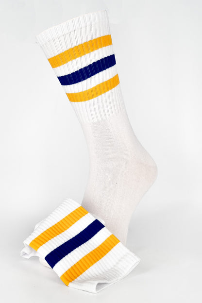 Striped TripleTone Cotton Sport Socks