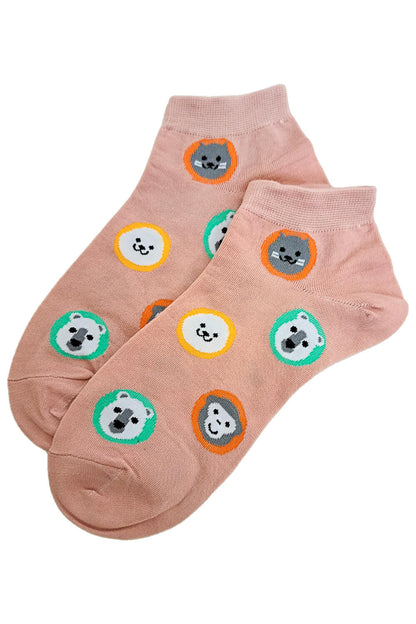 Animal Low Cut Socks Set of 5