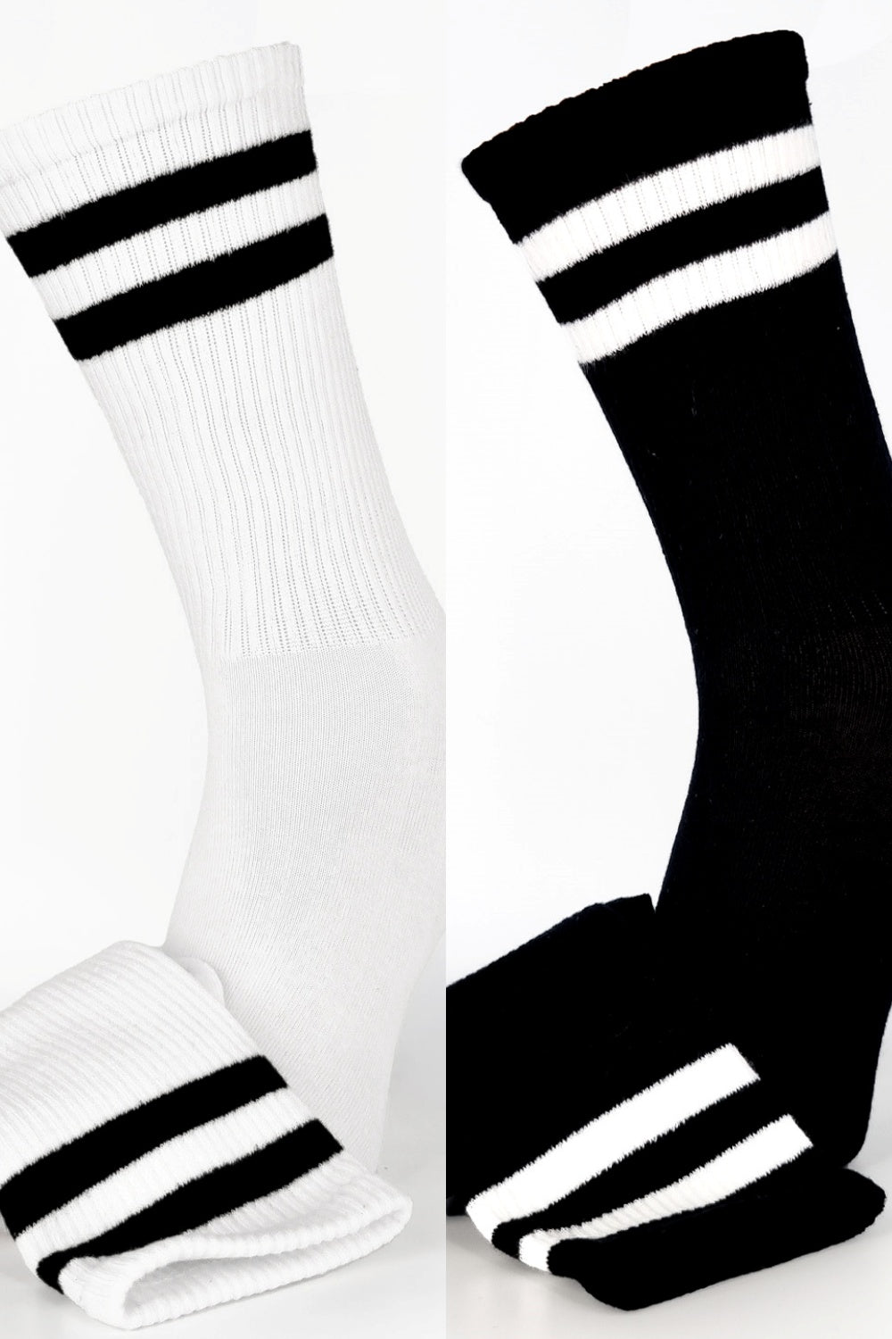 Classic Sport Mid Calf Sox - Unisex Stylish Sporty Socks