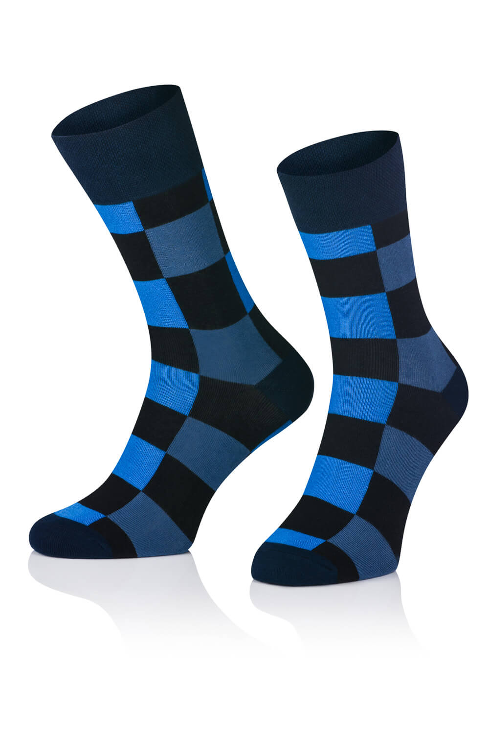 Blue Plaid Socks