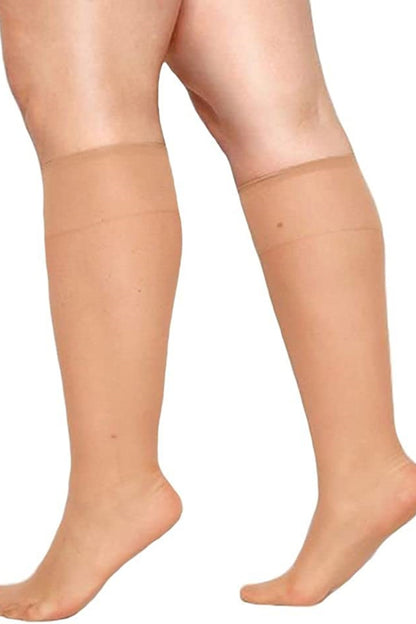 Plus Size Lycra Knee Highs Magaly