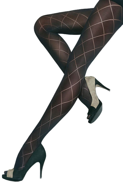 Black Opaque 40 Den Tights Megan