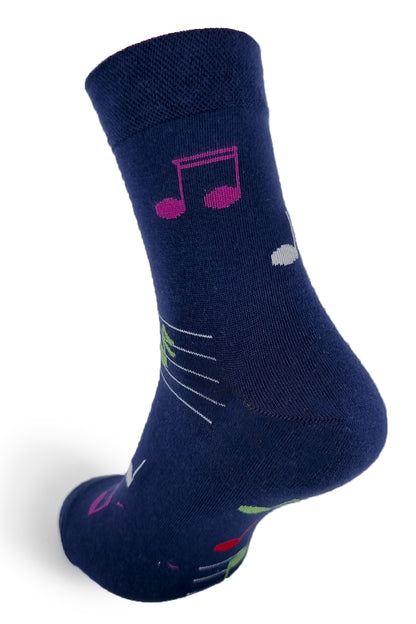 Colorful Musical Notes  Socks