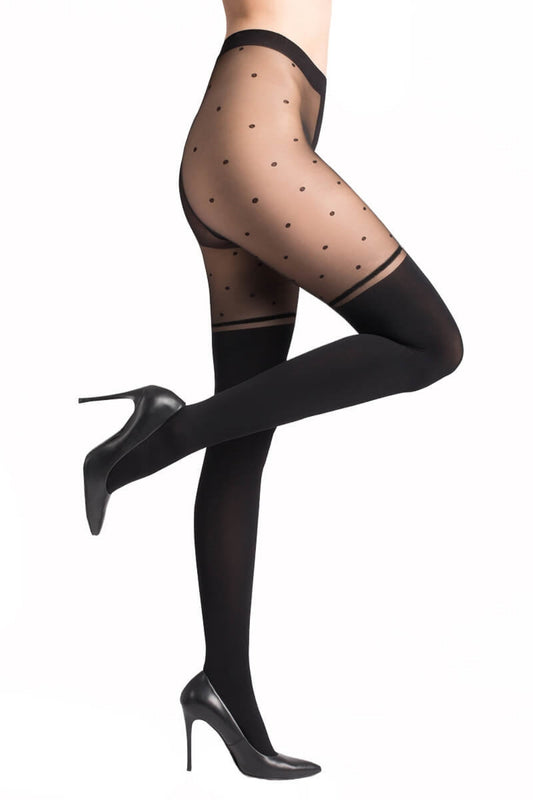 Dotted Over-the-Knee Tights