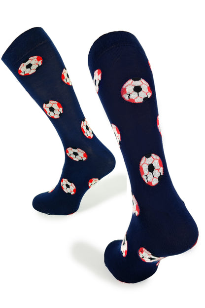 Cotton Football motif Socks