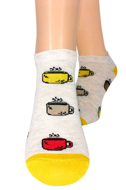 Cream Coffee Low Socks