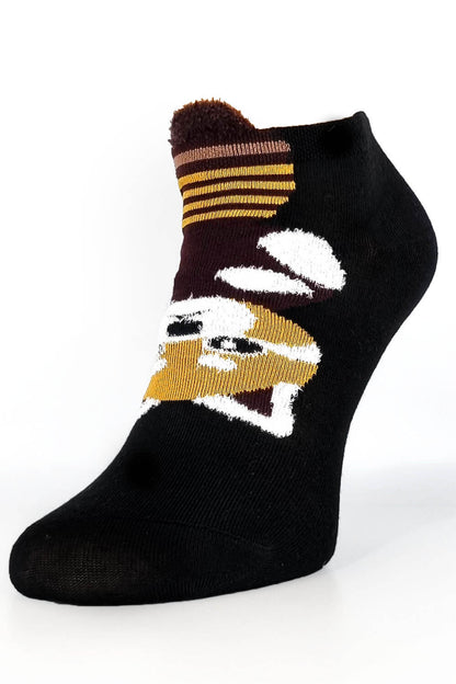 Tails Print Low Socks Set of 5