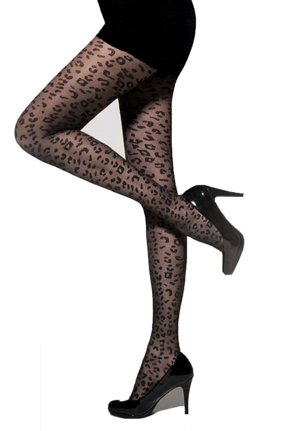 Patterned Panther Tights 20 den