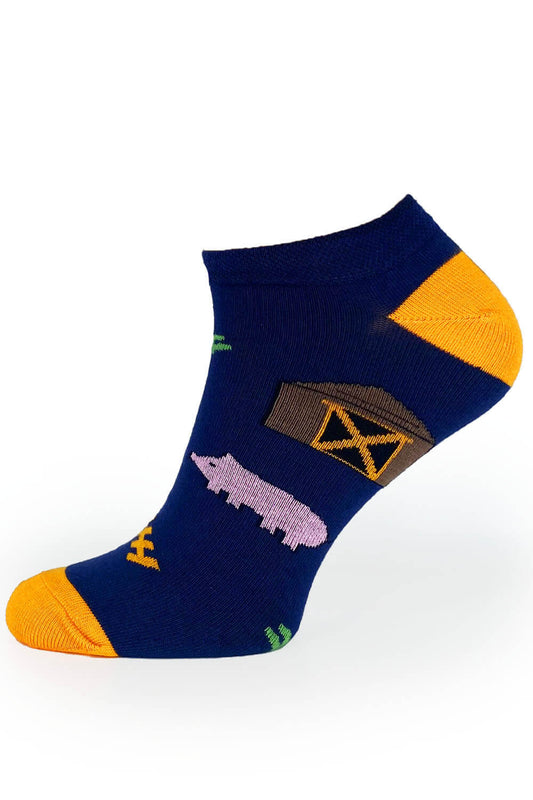 Farm Motif Ankle Socks