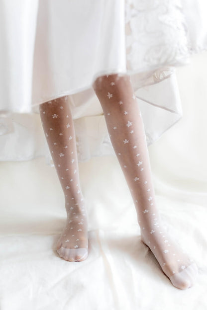 Girls' Star Patterned Tights